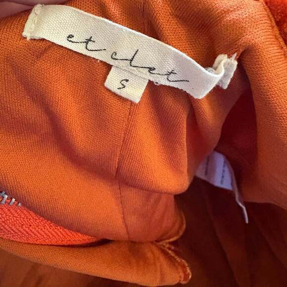 Et Clet burnt orange  velvet  Corset Top size small fairy core - Picture 2 of 4